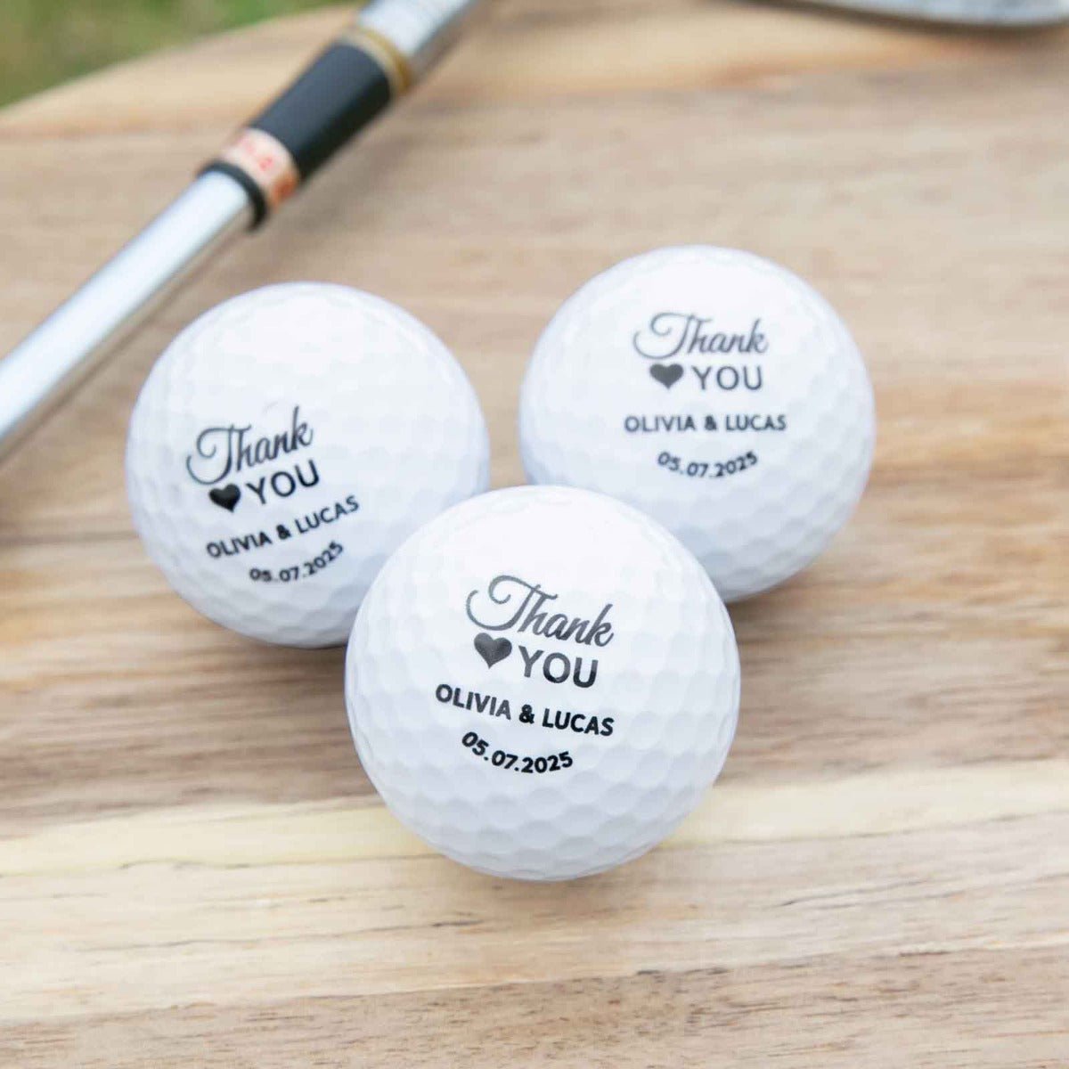 Printed Wedding Golf Balls