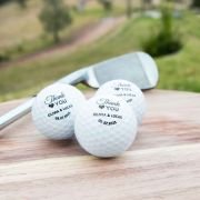 Printed Wedding Golf Balls
