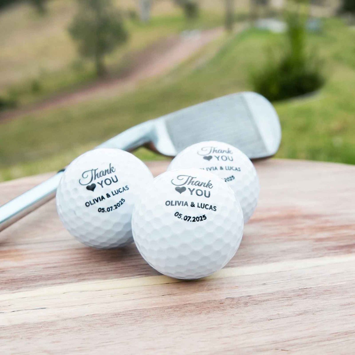 Printed Wedding Golf Balls