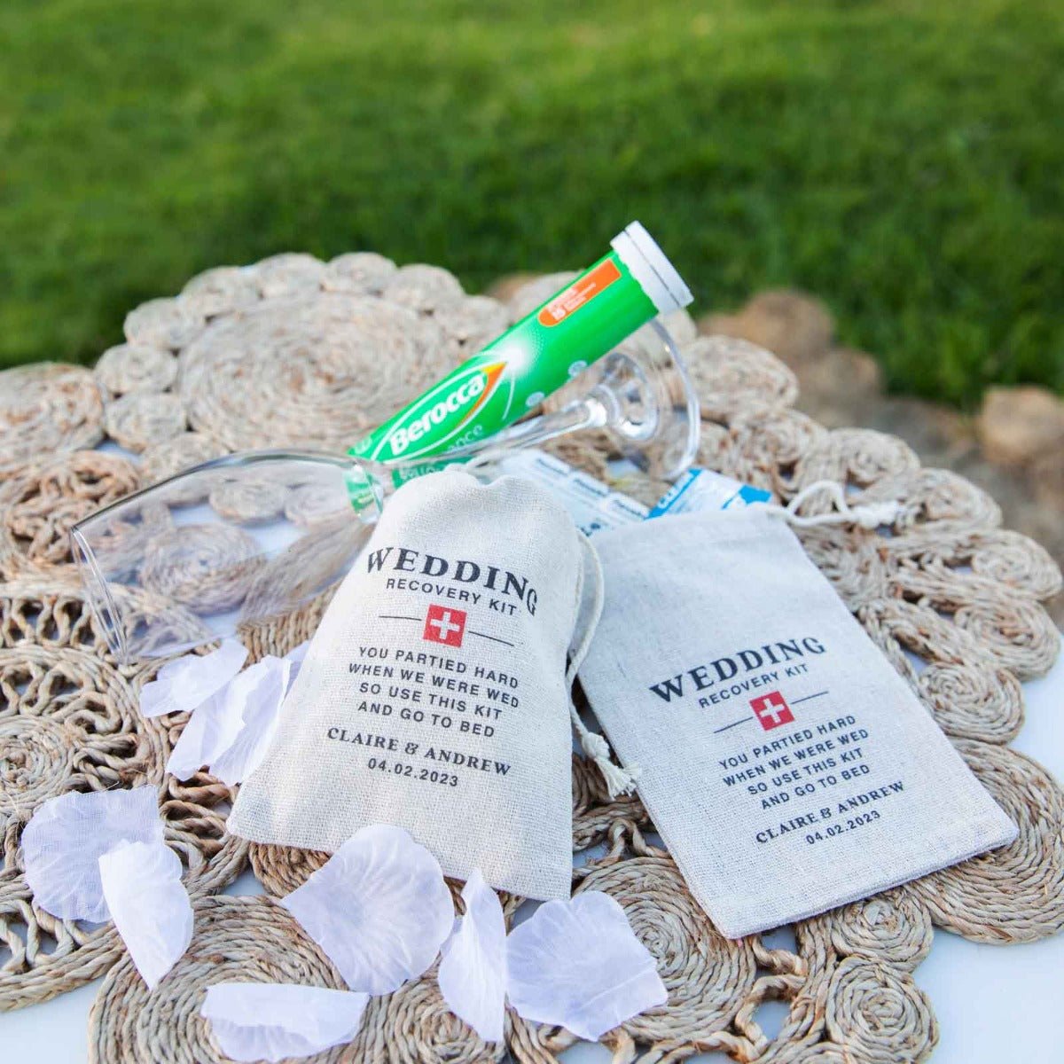 Colour Printed Hangover Wedding Kit Favours