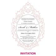 Engraved Acrylic Regal Laser Cut Wedding Invitation