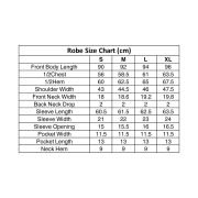 Embroidered Satin Long Sleeve Robe – Black