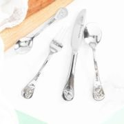 Engraved Stainless Steel Children’s Cutlery 4 Piece Set Sea Animals