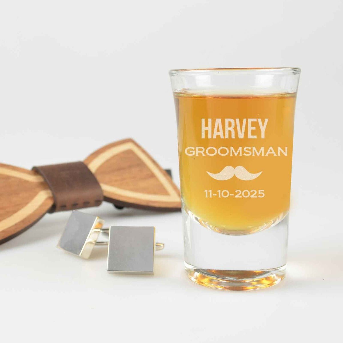 Engraved Premium Bridal Party Shot Glasses