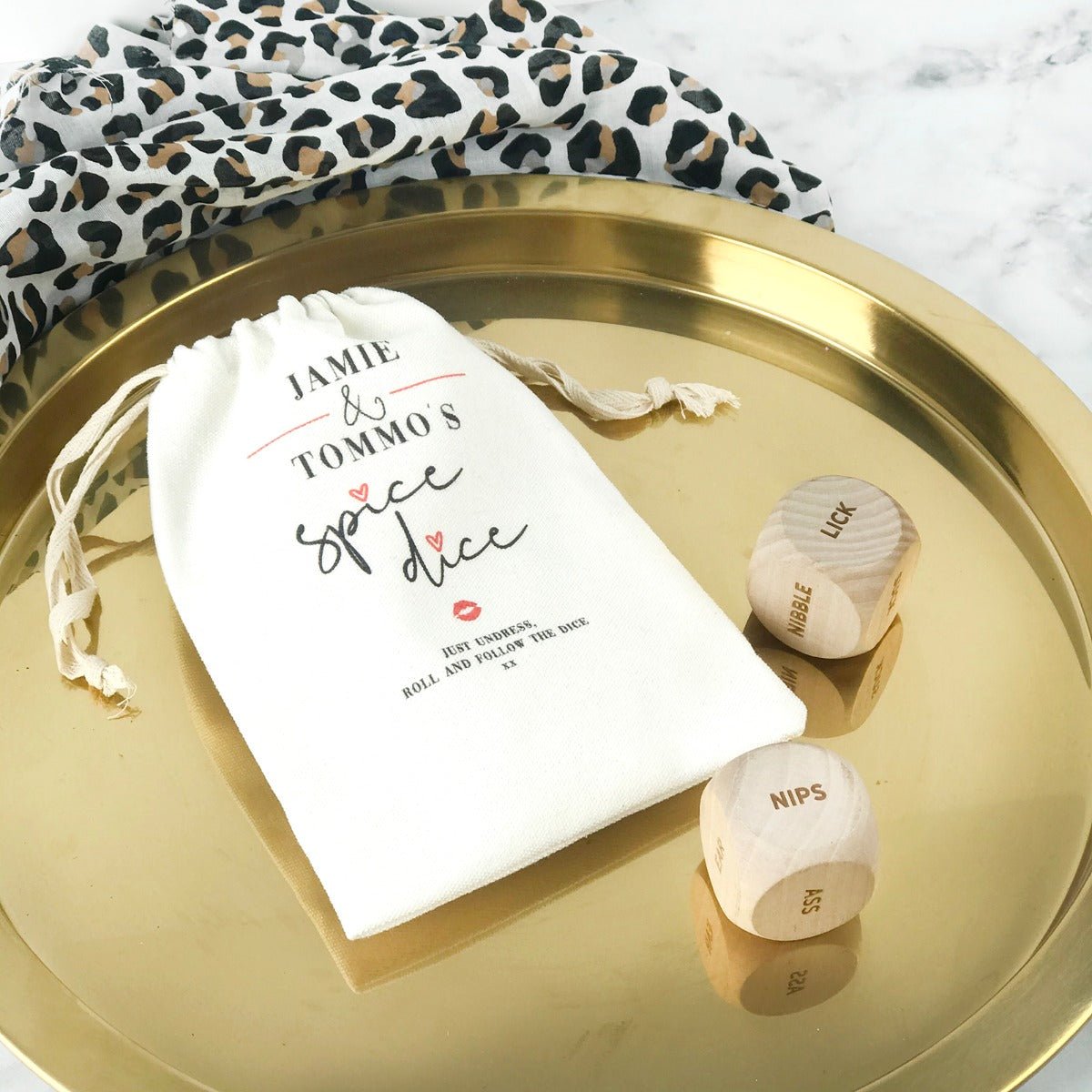 Personalised Spicy Date Night Dice Game