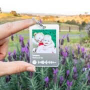 Photo Printed Frosted Acrylic Spotify Song Code Keyring