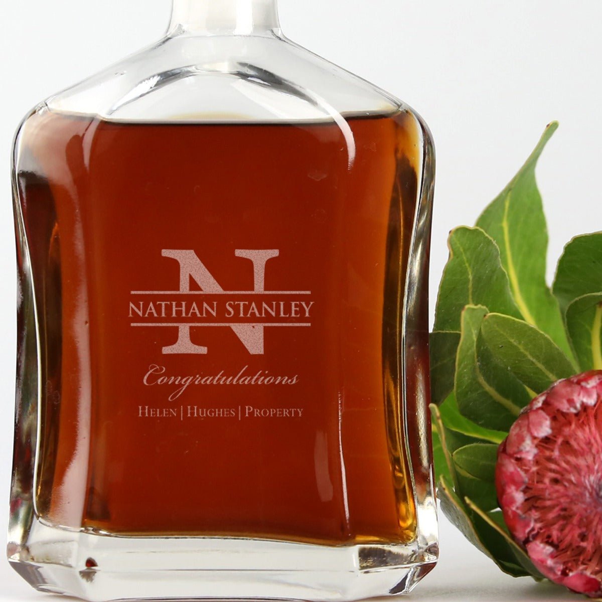 Engraved Deluxe Whiskey Decanter Corporate Gift