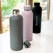 Engraved Luxe Matte Finish 500ml Stainless Steel Water Bottle