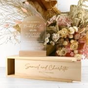 Engraved Bucket List Sign with Wooden Keepsake Box
