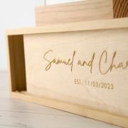 Engraved Bucket List Sign with Wooden Keepsake Box