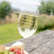 Engraved Wedding Planning 360ml Wine Glass