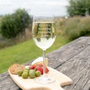 Engraved Wedding Planning 360ml Wine Glass