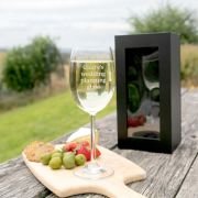Engraved Wedding Planning 360ml Wine Glass