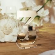 Laser Cut Acrylic Table Numbers with Square Base