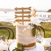 Wooden Love Arrow Cake Topper