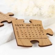Engraved Wooden Puzzle Save the Date