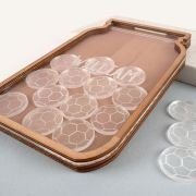 Engraved Wooden Rewards Jar with Acrylic Soccer Balls
